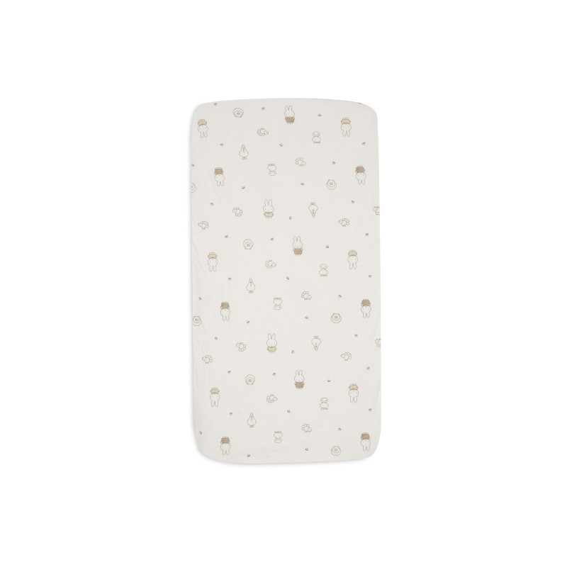 Drap-housse Jersey 70/75x140/150cm - Miffy Family Farm
