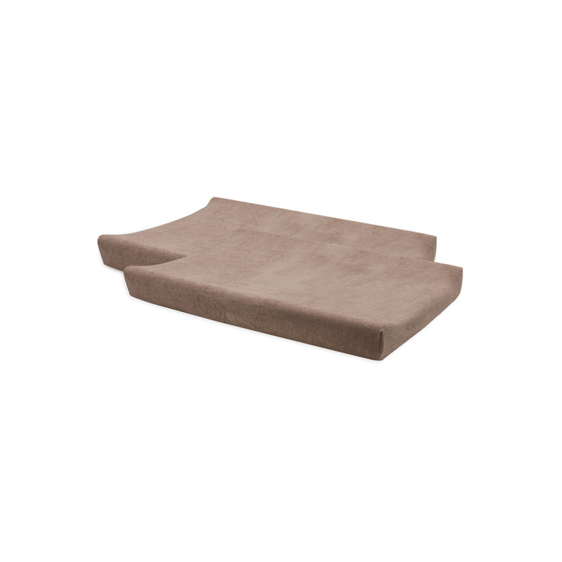 Housse matelas à Langer Éponge 50x70cm - Milky Coffee - 2 Unités