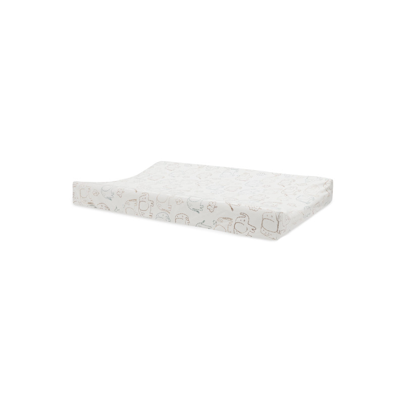 Housse matelas à Langer Jersey 50x70cm - Elephant Tales