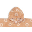 Poncho de Bain Éponge Jacquard Réversible - Flower