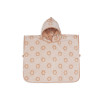 Poncho de Bain Éponge Jacquard Réversible - Flower