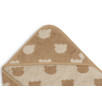 Cape de Bain Éponge 75x75cm Jacquard - Teddy Bear
