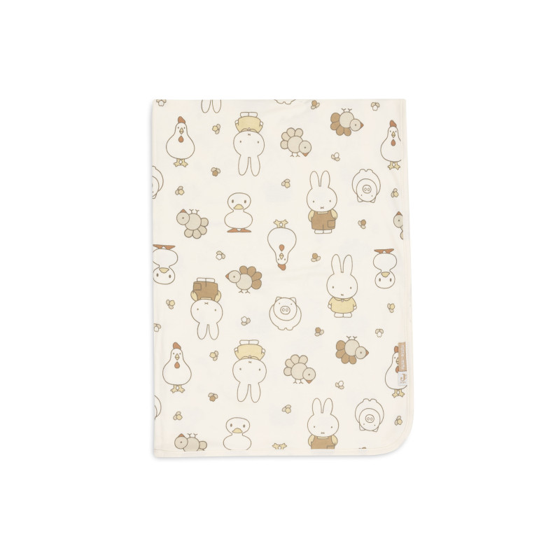 Couverture Berceau Jersey 75x100cm - Miffy Family Farm