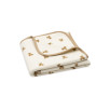 Couverture Berceau 75x100cm Little Waffle - Mini Teddy Bear