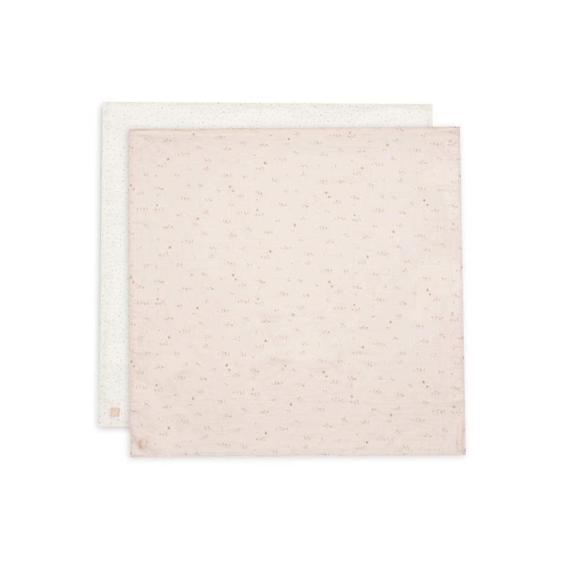 Lange Gaze de Coton Large 115x115cm - Pretty Picnic - 2 Unités
