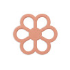 Anneau de Dentition en Silicone Flower - Coral Rose Anneau de Dentition en Silicone Flower - Coral Rose